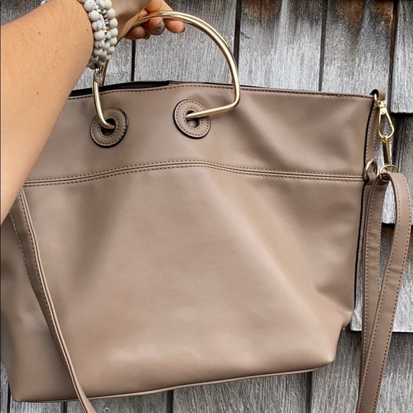 Faux Leather Over the Shoulder Bag - Picture 2 of 3